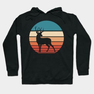 Deer Retro Sunset Hoodie